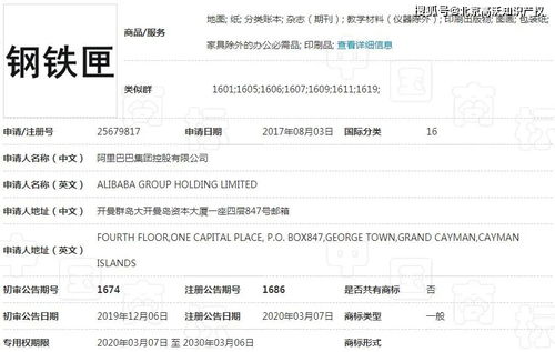 阿里巴巴成功注册 钢铁匣 商标,漫威 准备开战
